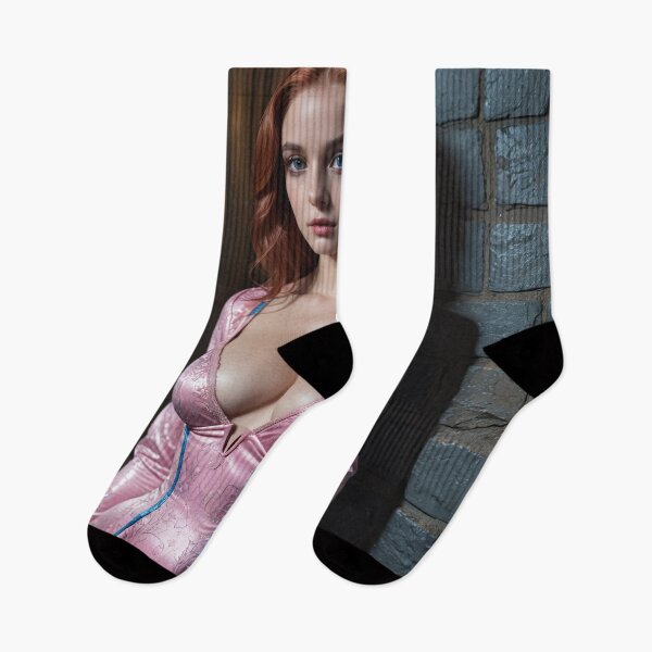 Item preview, Red Haired Babe in Pink designed and sold by BlueGemDesigns.