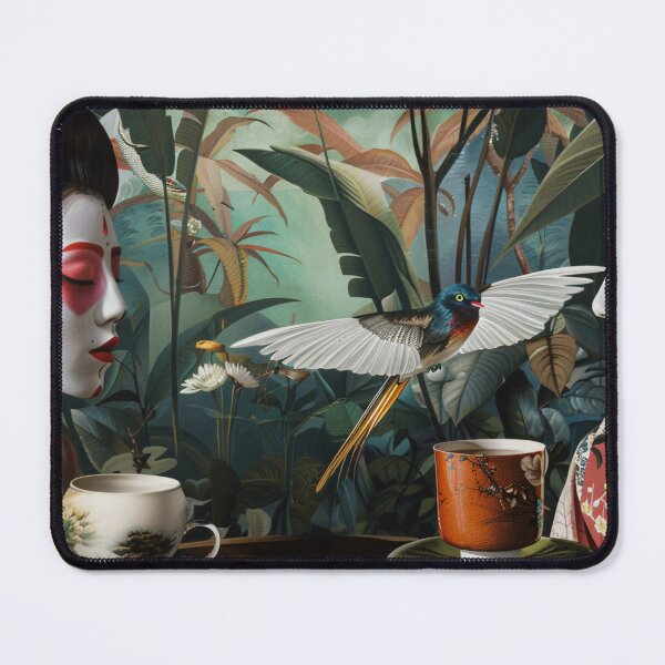 Item preview, Two Geishas Having Tea with A Bird designed and sold by HighlyDeep.