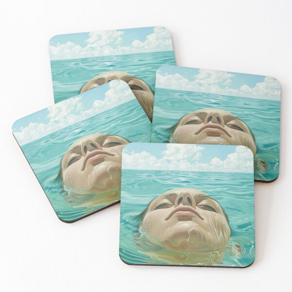 Item preview, It's Deep and I'm High - Woman Floating in the Sea designed and sold by HighlyDeep.