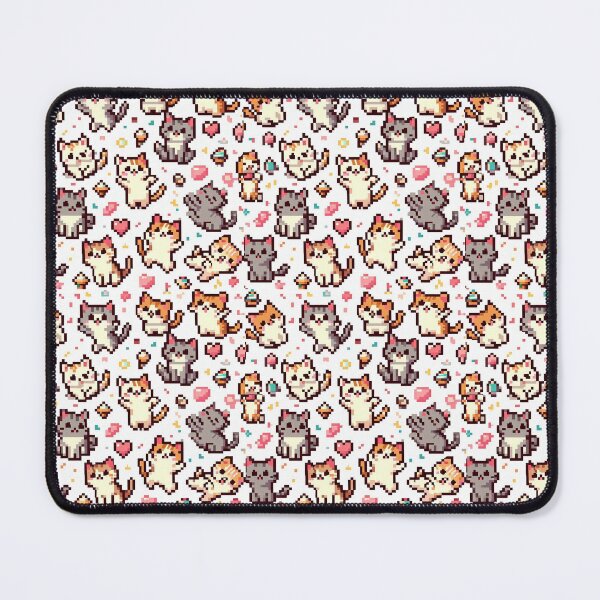 Item preview, Pixel Art pattern of little cats designed and sold by Landsesse.