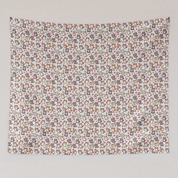 Item preview, Pixel Art pattern of little cats designed and sold by Landsesse.