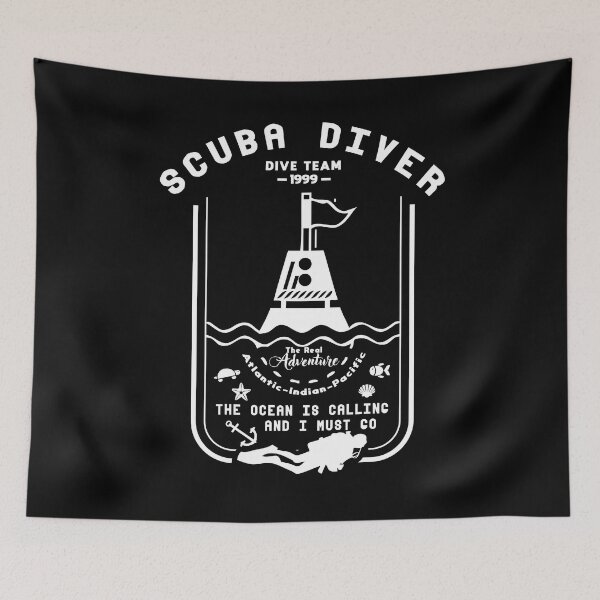 Item preview, Scuba Diver The Ocean Is Calling designed and sold by Kieran Abbott.