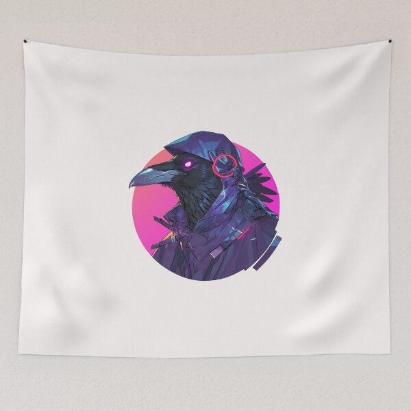 Item preview, Cyber crow // crow // Cool Animal // Cyber Animal // Future Animal Art // Animal Warrior // Animal Cute Art // Gaming Aesthetic stickers designed and sold by SMARTKIT  DESIGNAGENCY.
