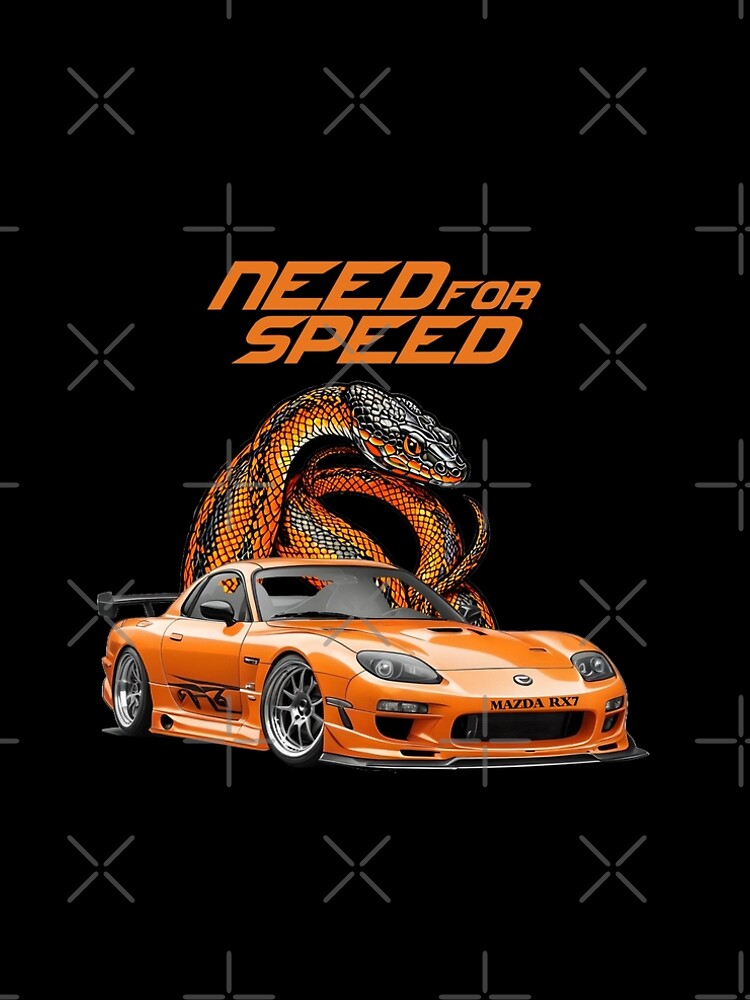Thumbnail 5 of 5, A-Line Dress, NEED FOR SPEED - Mazda RX7 - Python designed and sold by InnovyaDesigns.