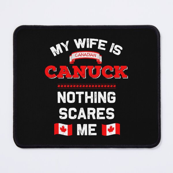 Item preview, My Wife is Canadian Canuck Country Canada Roots Flag designed and sold by Blok45.