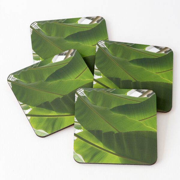 Item preview, Luscious Tropical Greens - Huge Leaves Patterns - Horizontal View Upwards Right  designed and sold by Georgia Mizuleva.