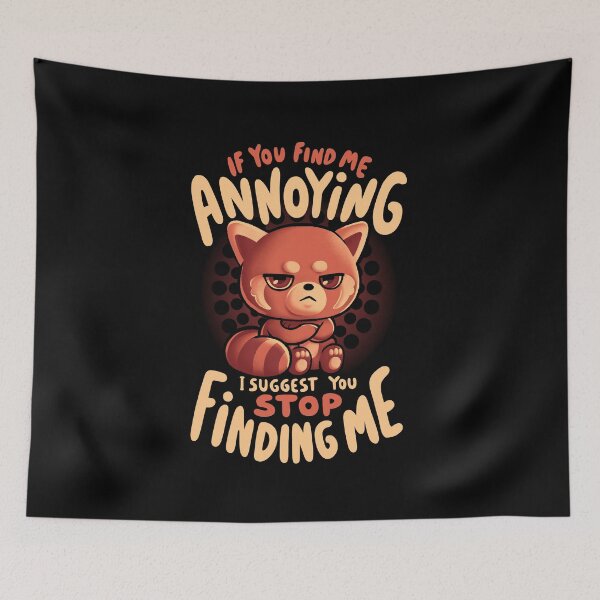 Item preview, Stop Finding Me - Sarcasm Funny Cute Angry Red Panda Gift designed and sold by EduEly.