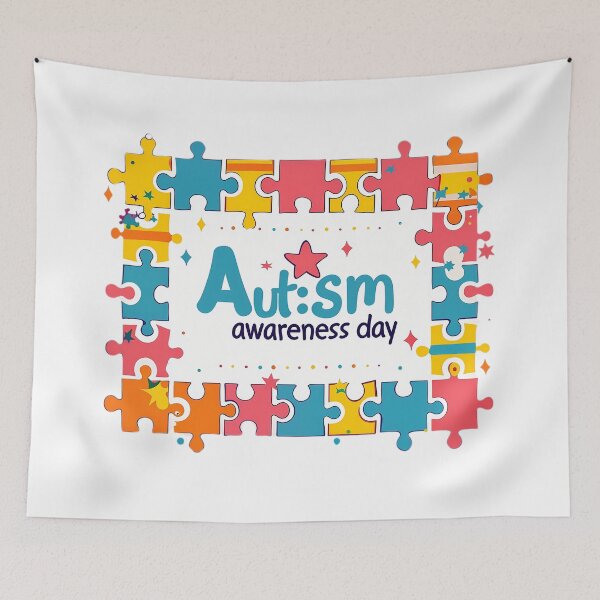 Item preview, Autism awareness day. Autism Heart, Autism heart circuit, Puzzle awareness stickers designed and sold by Anastasiia Yurevych.