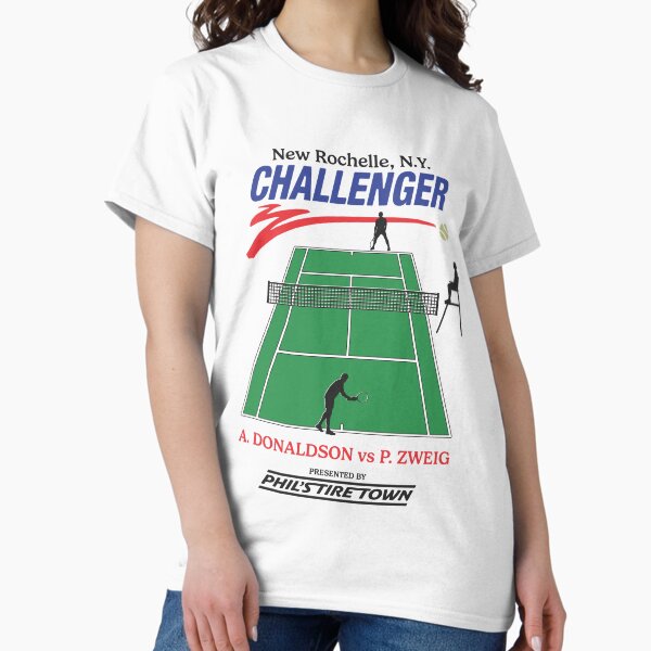 Artikel-Vorschau von Challengers Retro-T-Shirt – New Rochelle Challenger Phil’s Tire Town (Grün/Rot), designt und verkauft von lindaxufz.