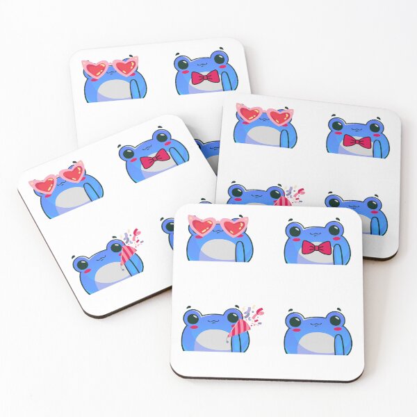 Item preview, cute blue Frogs, 4pack designed and sold by Spirit and Style.