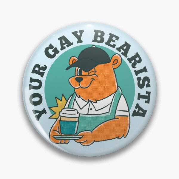 Item preview, Gay Barista Lesbian Barista - Gay Bearista - Puns designed and sold by LP.