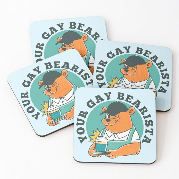 Item preview, Barista gay Barista lesbiana - Bearista gay - Juegos de palabras designed and sold by LP.