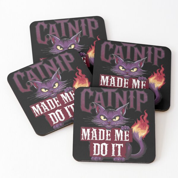 Item preview, CATNIP made me do it guilty naughty cat design designed and sold by Jt41.