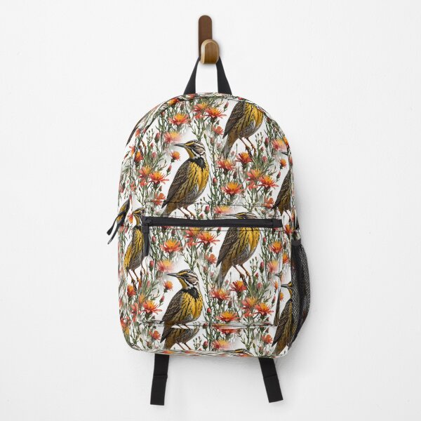 Item preview, Meadowlark Surrounded By Castilleja linariaefolia Flowers Pattern designed and sold by taiche.