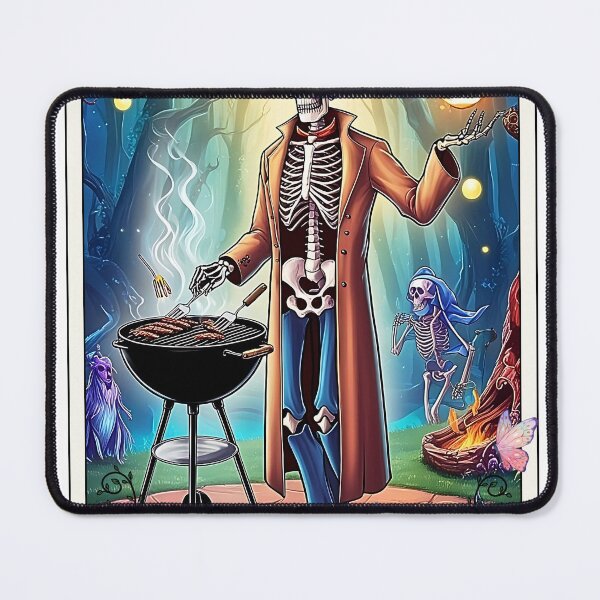 Item preview, The Grill Master Tarot Card, Skeleton Sublimation Design, Skull Dad Cooking Gothic Father Chef Tarot ,Skeletal BBQ Extravaganza, The Culinary Conjuror, Bones of the Barbecue designed and sold by RETRO REVIVAL.
