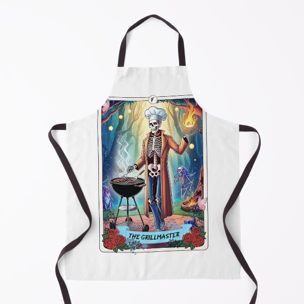 Item preview, The Grill Master Tarot Card, Skeleton Sublimation Design, Skull Dad Cooking Gothic Father Chef Tarot ,Skeletal BBQ Extravaganza, The Culinary Conjuror, Bones of the Barbecue designed and sold by RETRO REVIVAL.