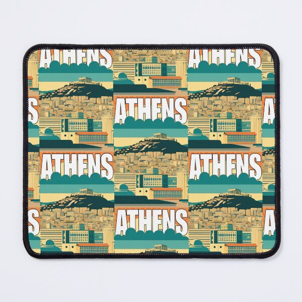 Item preview, Athens, Greece Skyline Illustration Travel Art designed and sold by jessephotoart.