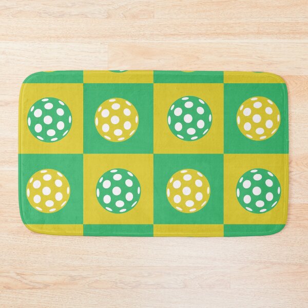 Item preview, Checkered Green and Yellow Sports Balls Pattern  designed and sold by Yasminepatterns .