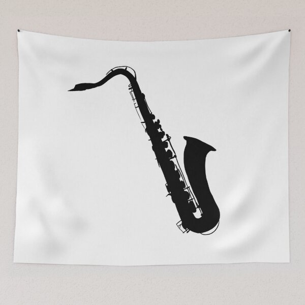 Item preview, Tenor Saxophone Silhouette designed and sold by onefredband.