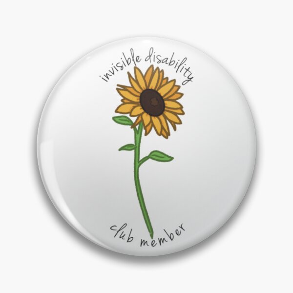 Item preview, sunflower invisible disability club flower eds pots adhd autism disabled neurodivergent disabled pride designed and sold by Aria Monique.