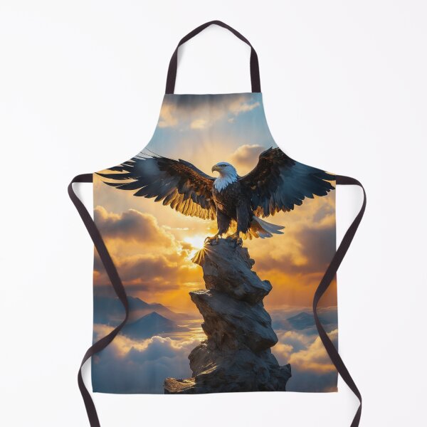 Item preview, Majestic Freedom: Eagle Soaring High Above Mountain Peaks designed and sold by EnchantedVista.