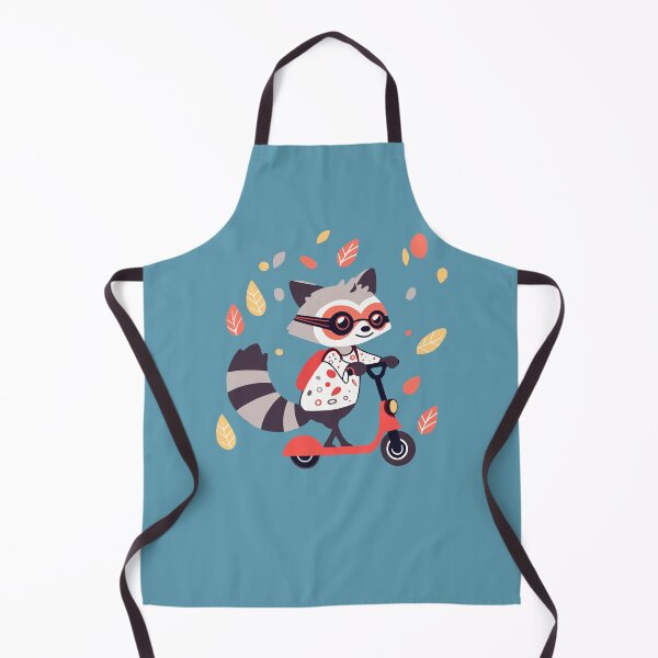 Item preview, Raccoon Kick Scooter Cute Cartoon Animal designed and sold by NosandEdgy.