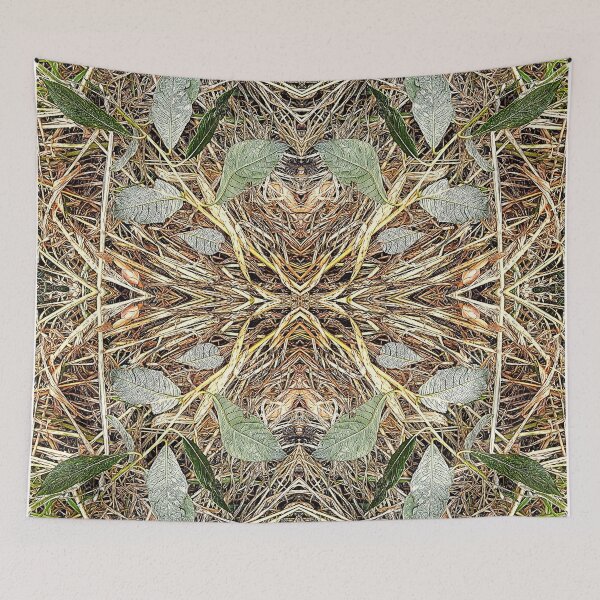 Item preview, Pattern from Bay Willow leaves on grass designed and sold by Robin3DT.