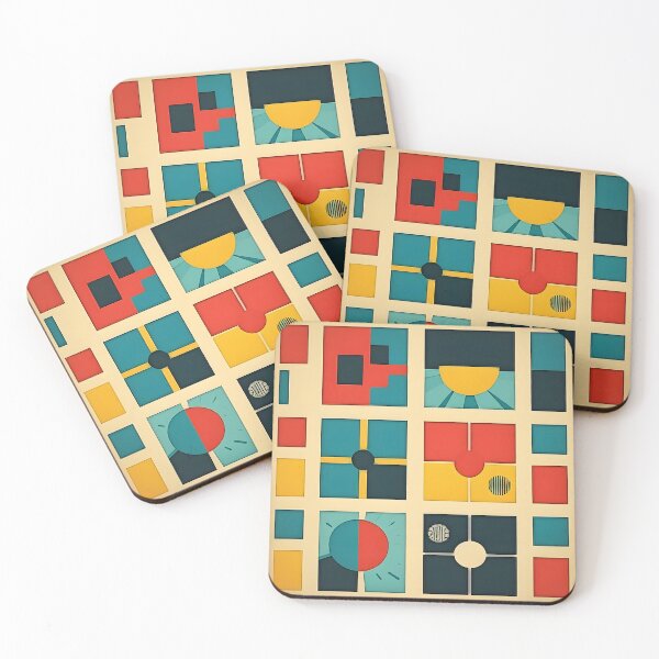 Item preview, Mid Century Modern Pattern Shapes Design designed and sold by jessephotoart.