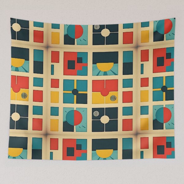 Item preview, Mid Century Modern Pattern Shapes Design designed and sold by jessephotoart.