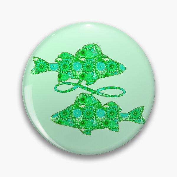 Artikelvorschau, Sternzeichen Fische in Seeschaumgrün entworfen und verkauft von Marymarice.