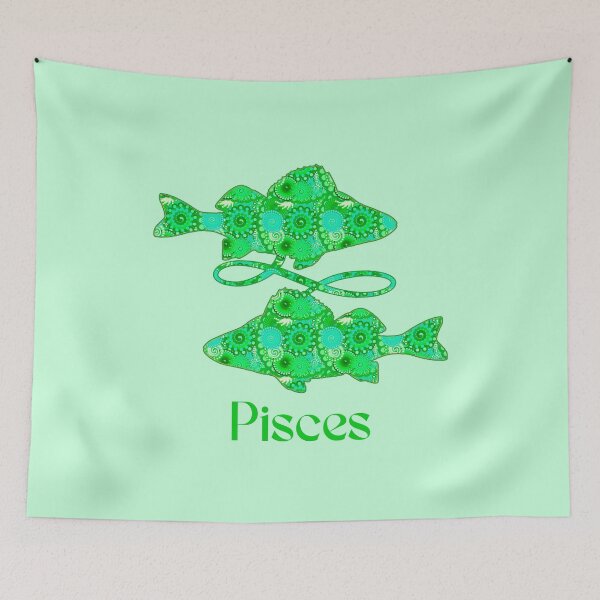 Item preview, Zodiac Sign for Pisces in Seafoam Green designed and sold by Marymarice.