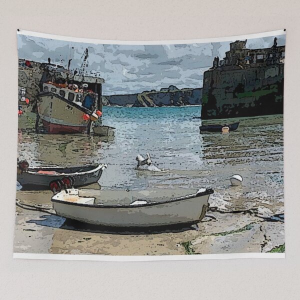Item preview, Newquay Port, Cornwall designed and sold by designbywhacky.