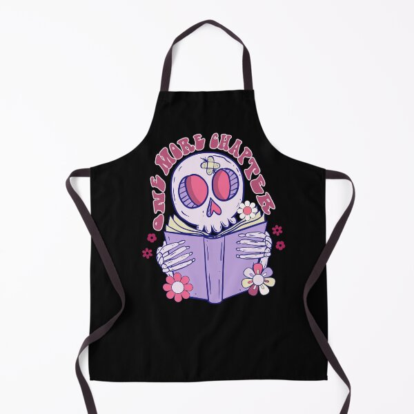 Item preview, One More Chapter - Girlie skull bookish girl bookworm for book lovers designed and sold by Fantasy Cache.