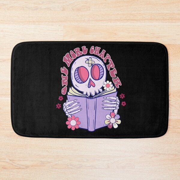 Item preview, One More Chapter - Girlie skull bookish girl bookworm for book lovers designed and sold by Fantasy Cache.
