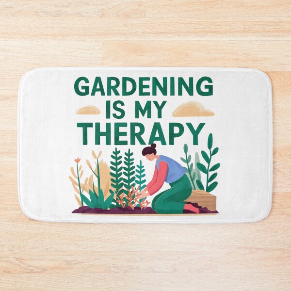 Item preview,  Gardening is My Therapy - Serene Garden Scene Art designed and sold by deluxedigital1.
