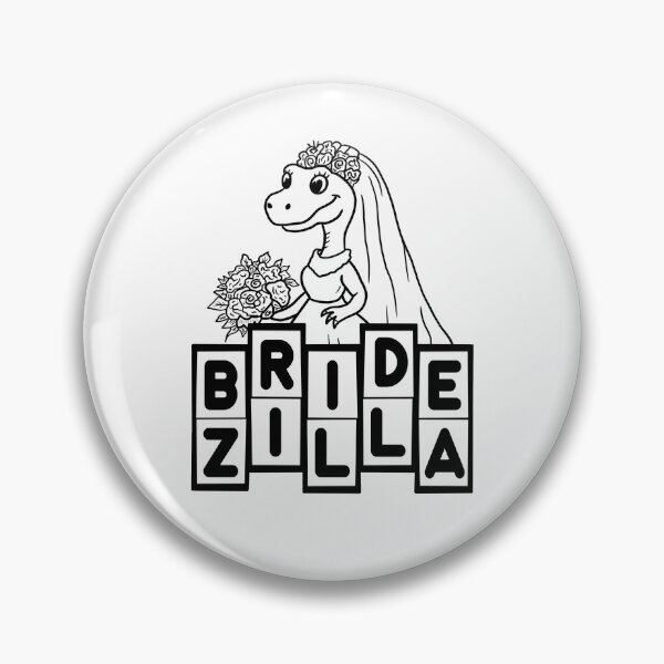Item preview, Bridezilla Retro Style Bride Black and White designed and sold by Milasneeze.