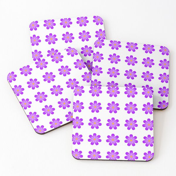 Item preview, purple flower fabric pattern designed and sold by Toom289.