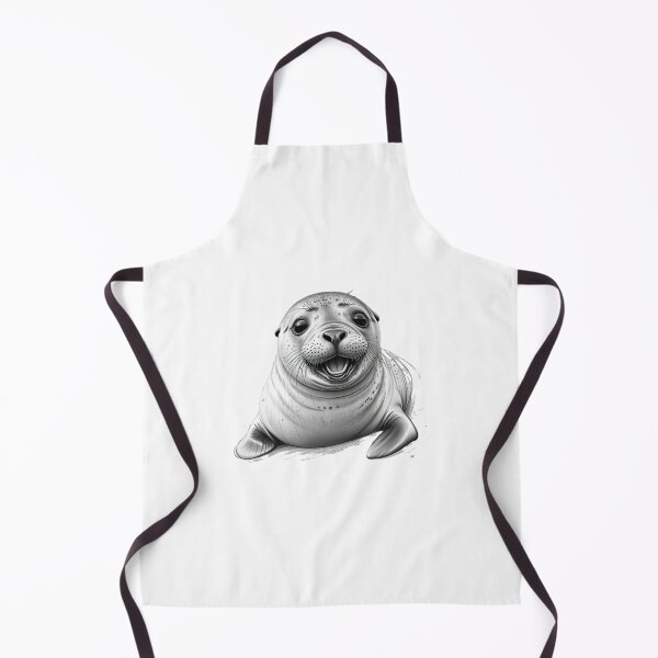 Item preview, A sketch of a cute happy seal designed and sold by DemoKi.