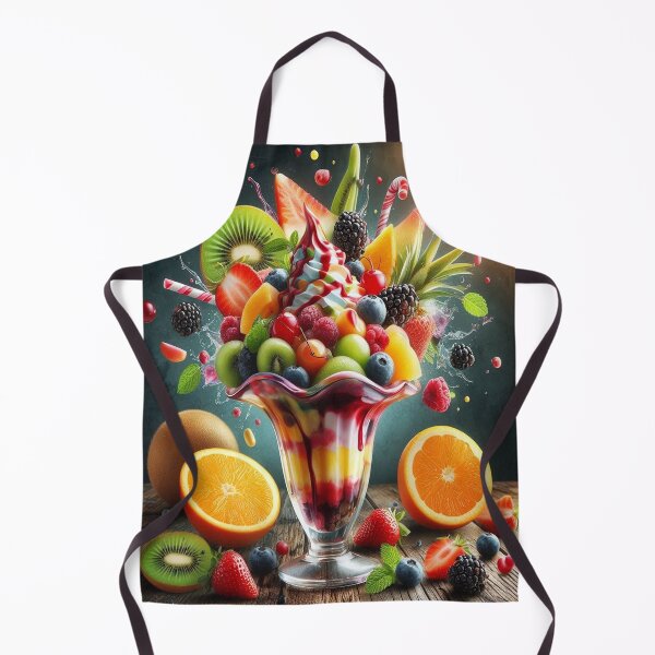 Item preview, Fruity taste explosion - ice cream sundae with summer fruits designed and sold by FotoworldEdel.