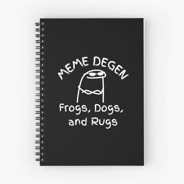 Item preview, MEME DEGEN - Frogs, Dogs, and Rugs | Funny Crypto Humor designed and sold by Mobius Spot Collective.