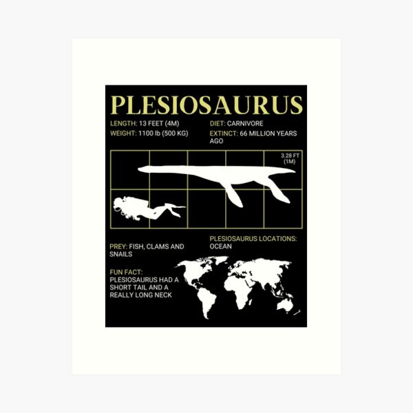 Item preview, Plesiosaurus Prehistoric Extinct Reptile Paleontology designed and sold by ExtinctFauna.