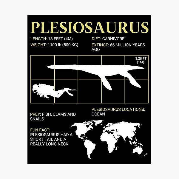 Item preview, Plesiosaurus Prehistoric Extinct Reptile Paleontology designed and sold by ExtinctFauna.