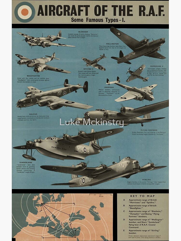 Discover Aircraft of the R.A.F. [1] Premium Matte Vertical Poster