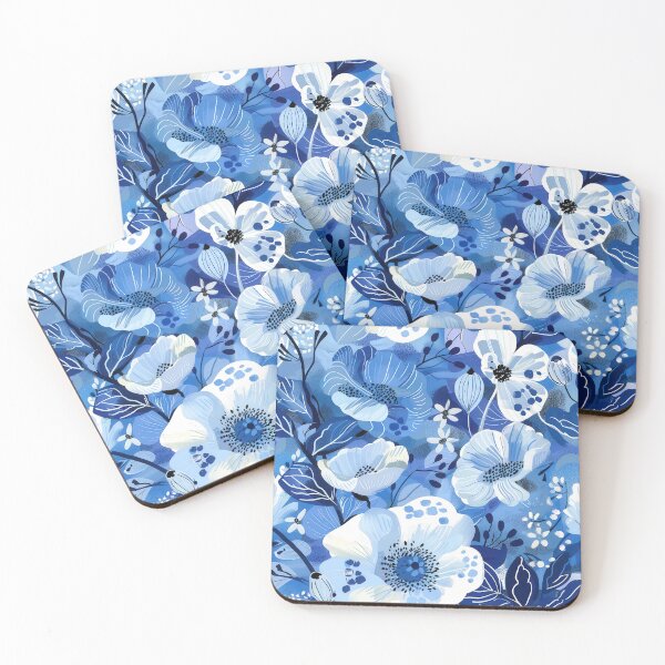 Item preview, Blue Floral Pattern designed and sold by brandway.