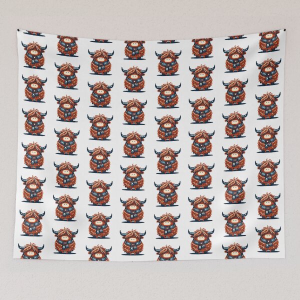 Item preview, Scottish Hairy Highland Cow designed and sold by CatherineLievre.