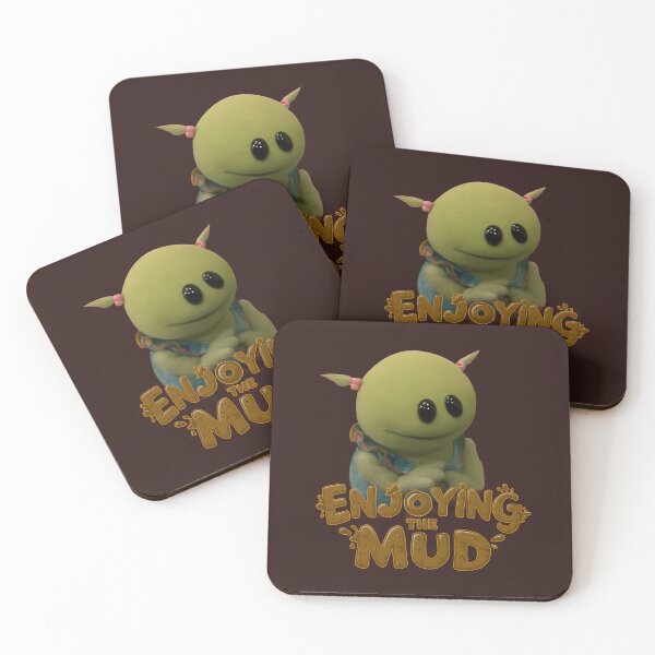 Item preview, Nanalan' Enjoying the Mud - Cute and Funny Design | Adorable Green Character Having Fun in the Mud | Perfect for Kids and Adults | Whimsical and Playful Art for Home Decor and Gifts designed and sold by FEBRICAST.