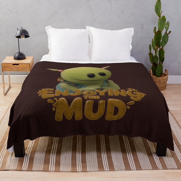 Item preview, Nanalan' Enjoying the Mud - Cute and Funny Design | Adorable Green Character Having Fun in the Mud | Perfect for Kids and Adults | Whimsical and Playful Art for Home Decor and Gifts designed and sold by FEBRICAST.