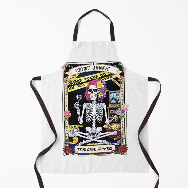 Item preview, The True Crime Junkie Tarot Card, Crime Scene Aficionado, Skeleton Detective's Delight, Mystic Crime Enthusiast designed and sold by RETRO REVIVAL.