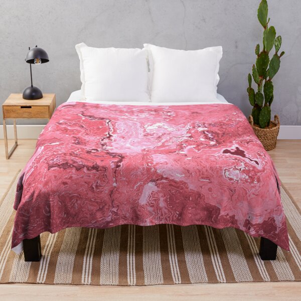 Item preview, IMAGE PRINT ONLY Pink Marble Look Abstract in Shades of Pink Blush Rouge Dark Dusty Pink 3 of 4 designed and sold by Beachy.
