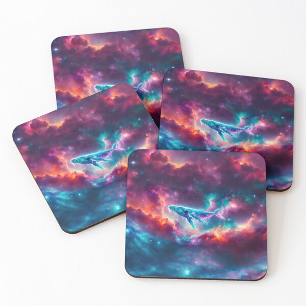 Item preview, Whale in Space Nebula designed and sold by whitepaperbag.